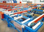 Chain type quick belt change production line