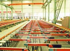 New gear type quick belt change production line